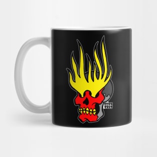 Flaming Eye Skull Mug